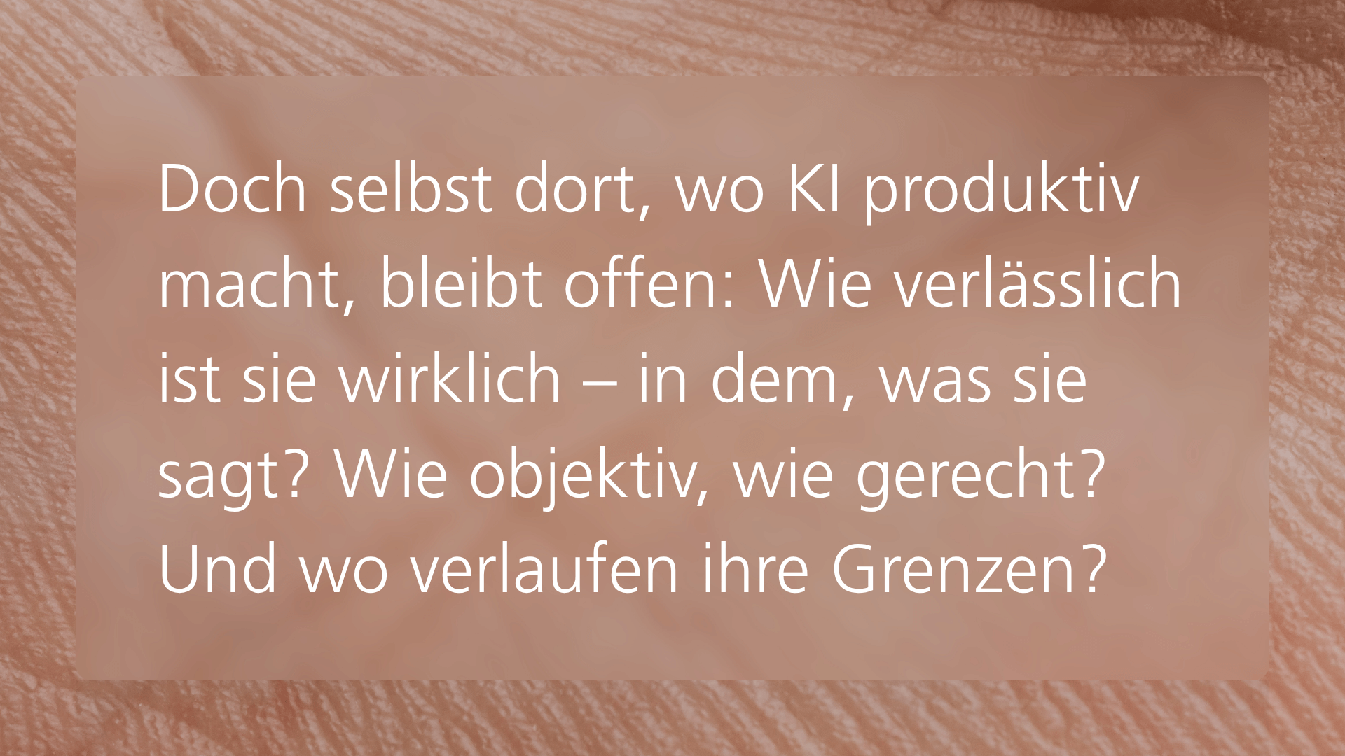 extfolie hinterfragt die Zuverlässigkeit, Fairness und Grenzen von KI, trotz gesteigerter Produktivität
