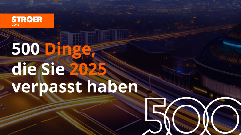 500 Dinge, die Sie dieses Jahr verpasst haben