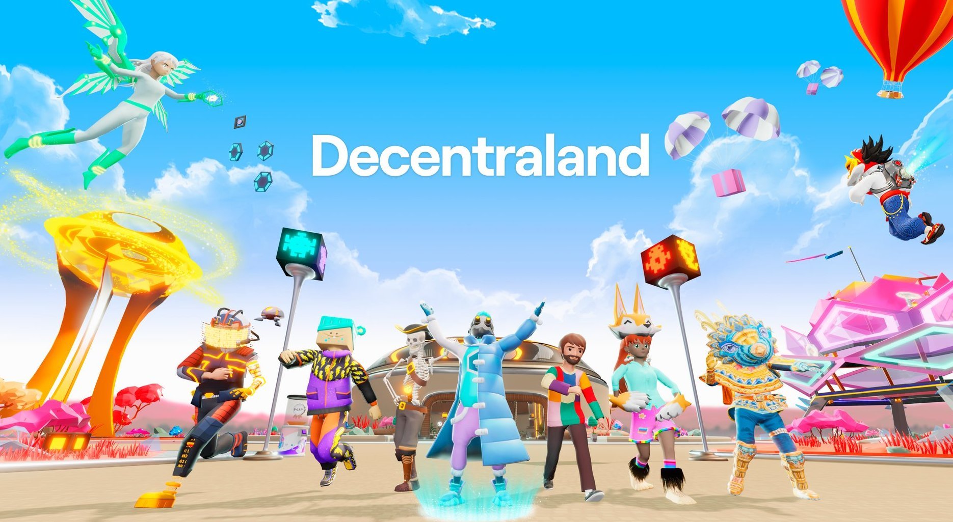 Decentraland bietet ein breites Spektrum an verschiedenen Aktivitäten und ähnelt einem sozialen Netzwerk, in dem erkundet und interagiert wird sowie Kontakte geknüpft werden. 