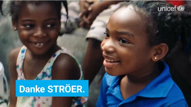 UNICEF bedankt sich bei Ströer für die Hilfe in 2022!